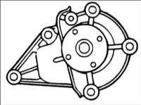  Водяной насос двигателя DOHC Hyundai Accent