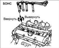  Проверка свечей зажигания Hyundai Accent